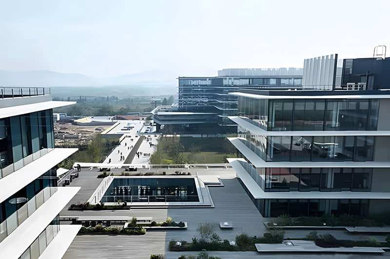 阿里巴巴二期行政樓屋面排油煙風機系統振動改造工程